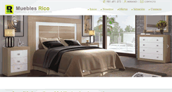 Desktop Screenshot of mueblesrico.com