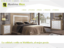 Tablet Screenshot of mueblesrico.com